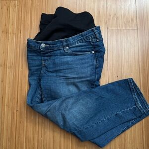 GAP Maternity True Waistband Full Panel Cheeky Straight Jeans